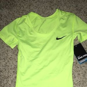 Neon yellow Nike shirt